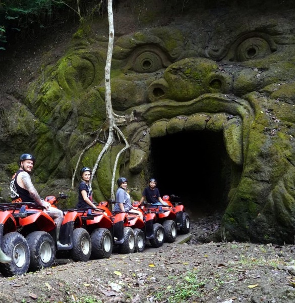 Group of people riding ATV in Bali